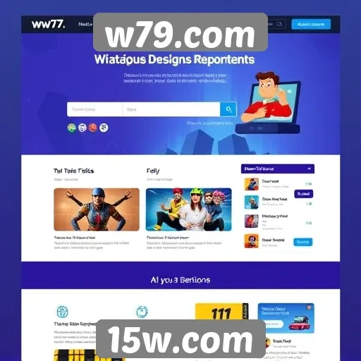 Análise da interface de usuário do site w79.com