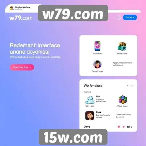 Mudanças na interface do usuário do w79.com